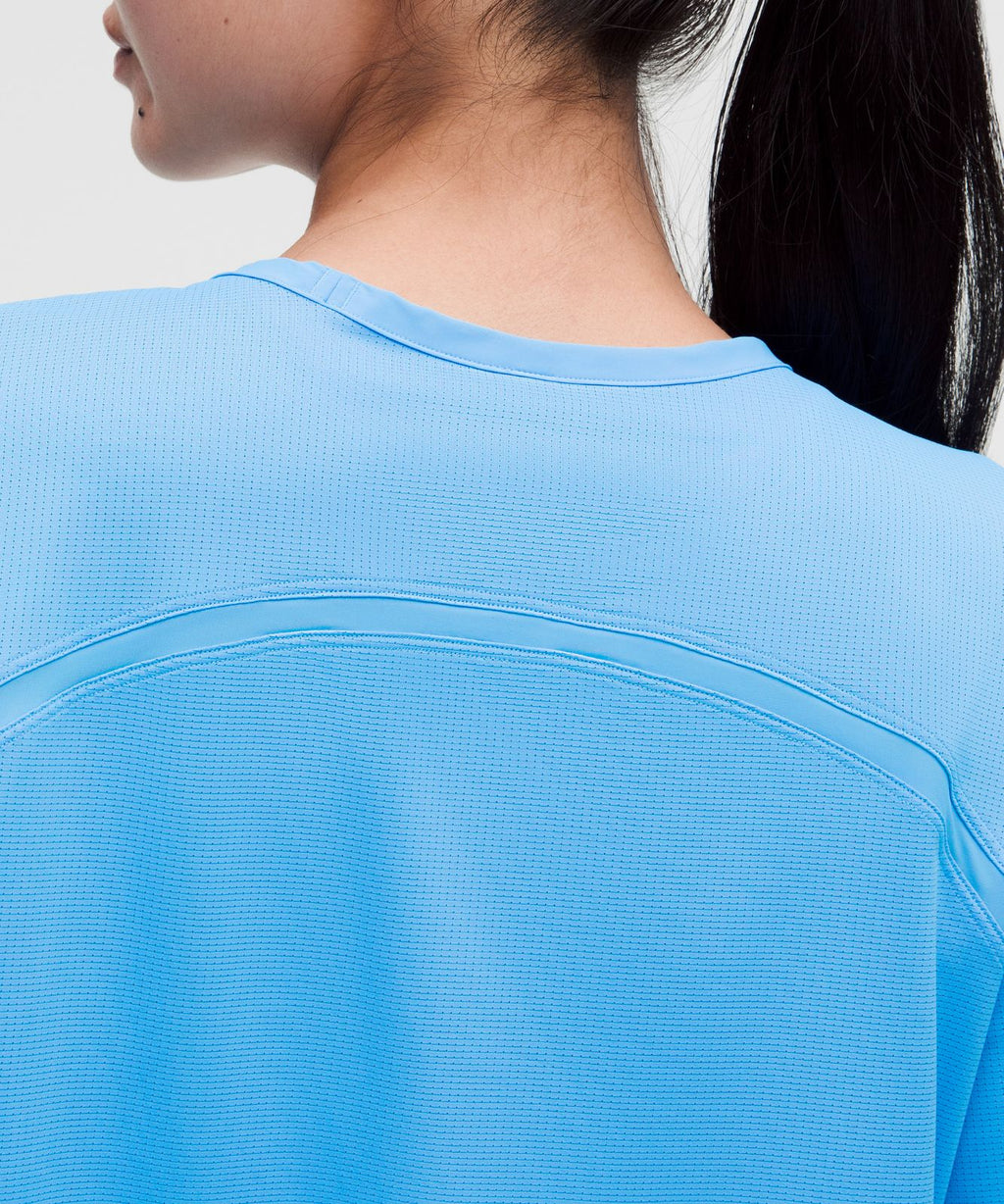 Lightweight Relaxed Running Short-Sleeve Shirt Ocean Wave