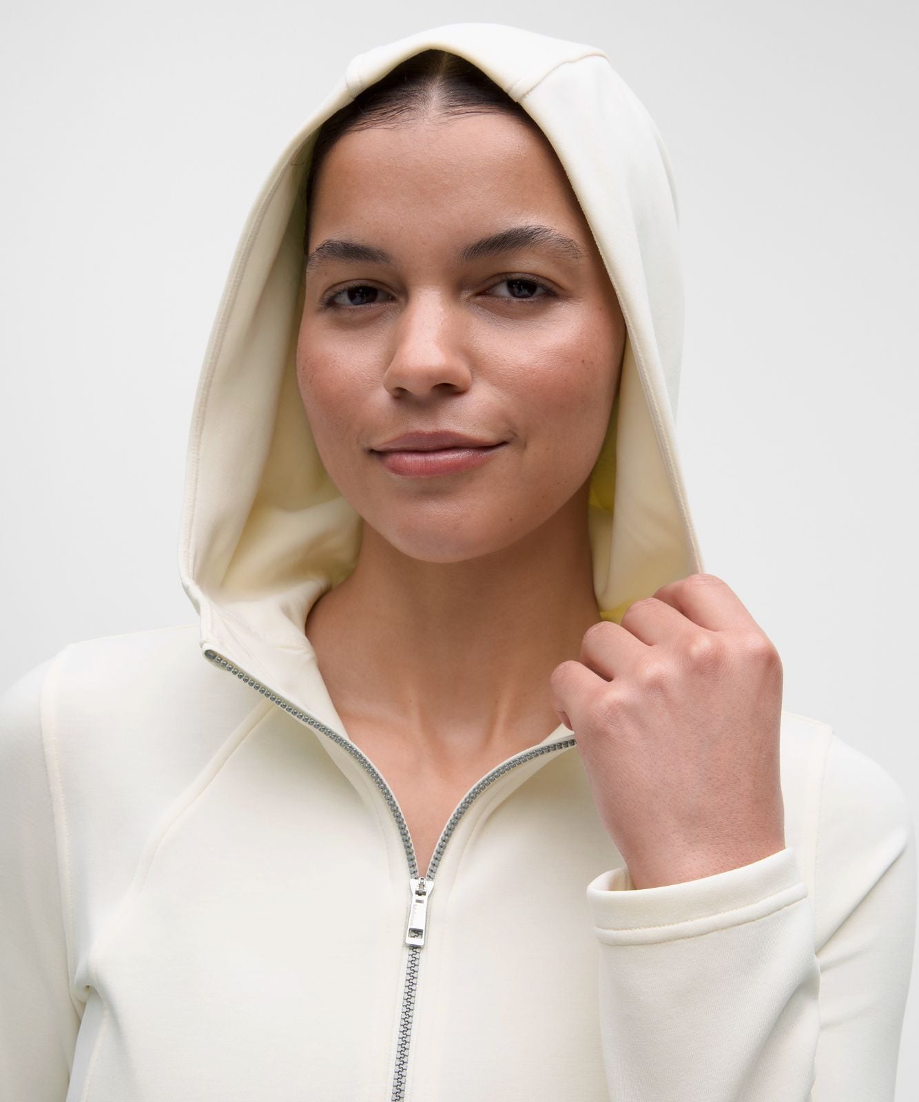Lightweight Softstreme Full-Zip Hoodie Coconut Ivory