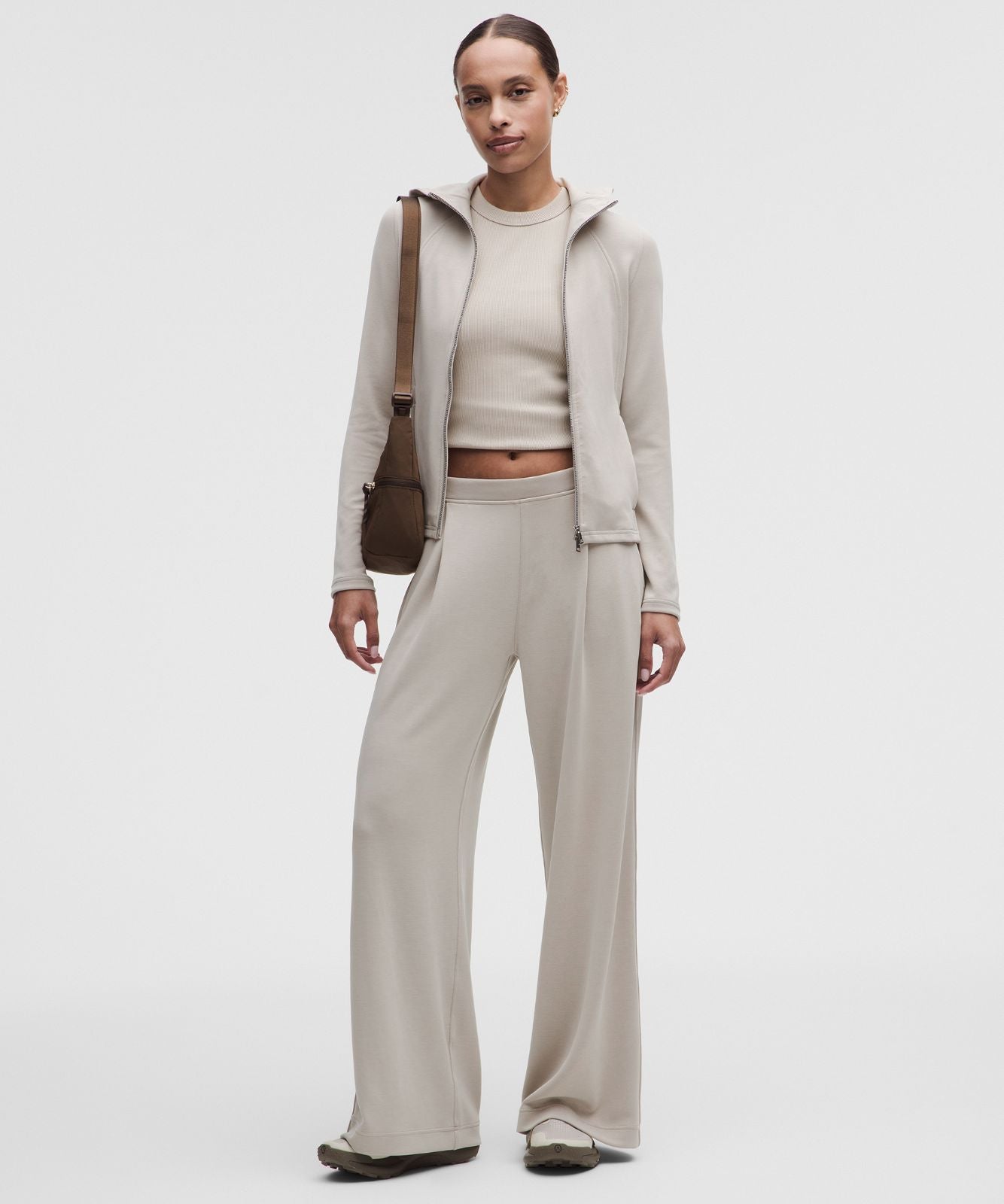 Lightweight Softstreme Full-Zip Hoodie Downtown Tan