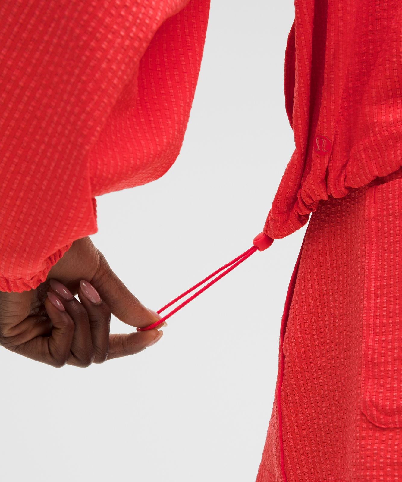 Seersucker WovenAir Funnel-Neck Half Zip Star Burst Tone/Star Burst Tone