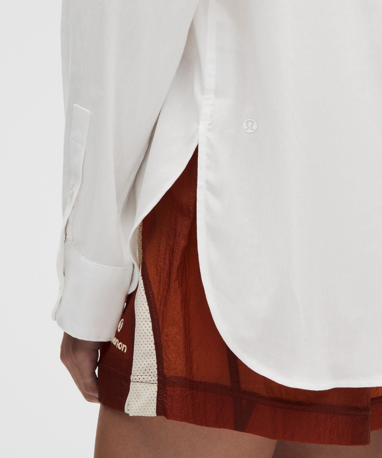 LuluLinen Relaxed-Fit Long-Sleeve Button Up White