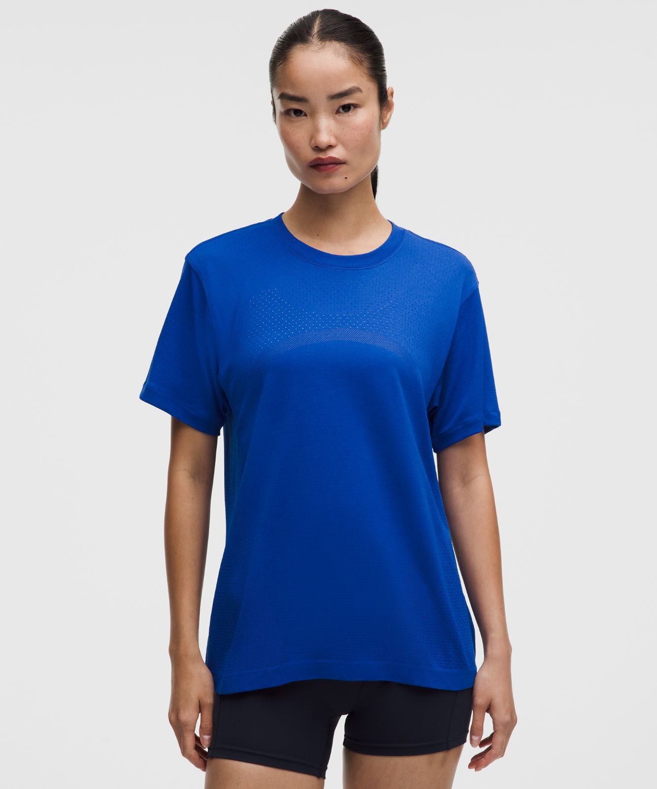 Swiftly Relaxed Short-Sleeve Shirt Hip Length *Logo Beach Ball Blue