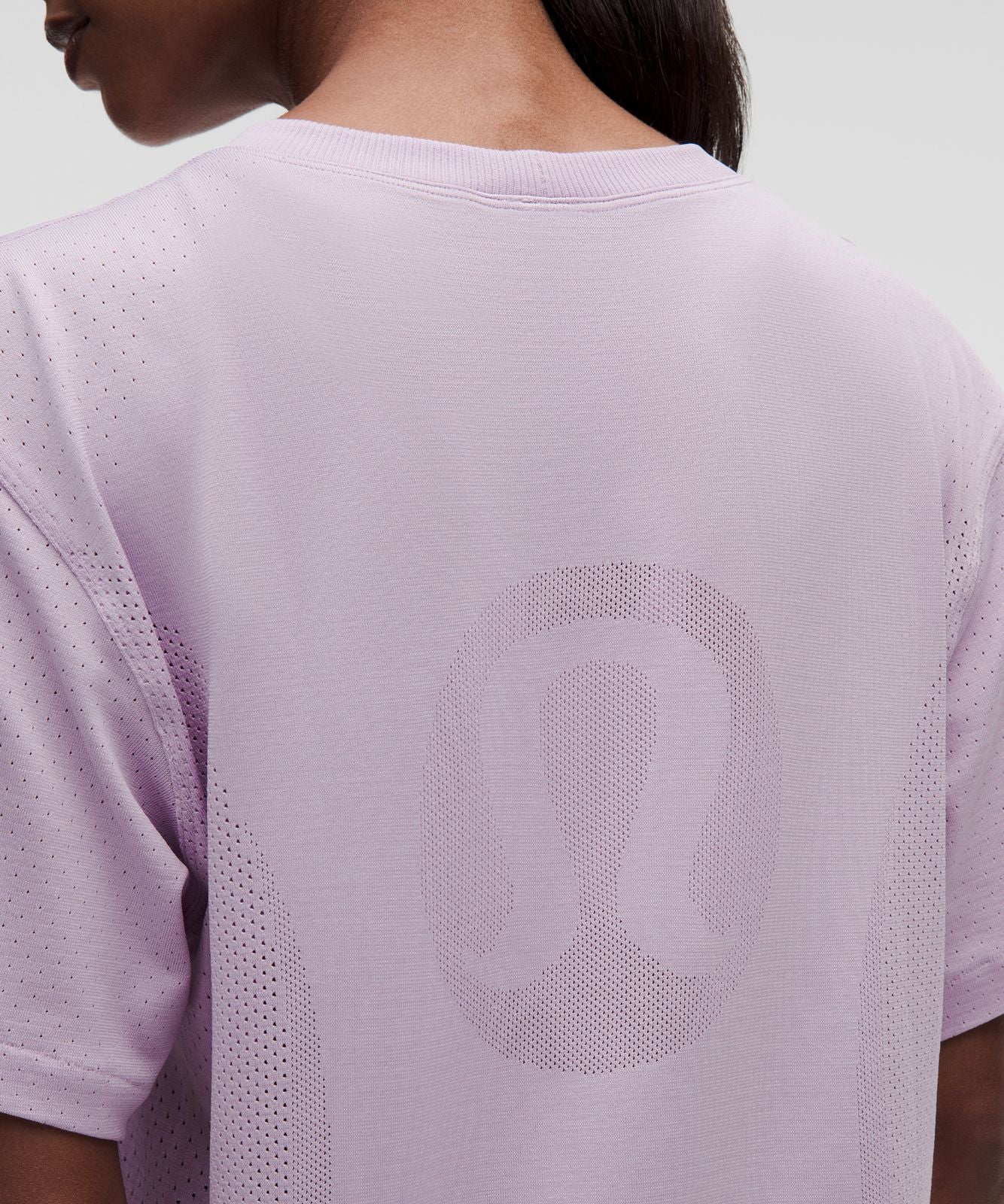 Swiftly Relaxed Short-Sleeve Shirt Hip Length *Logo Lilac Play