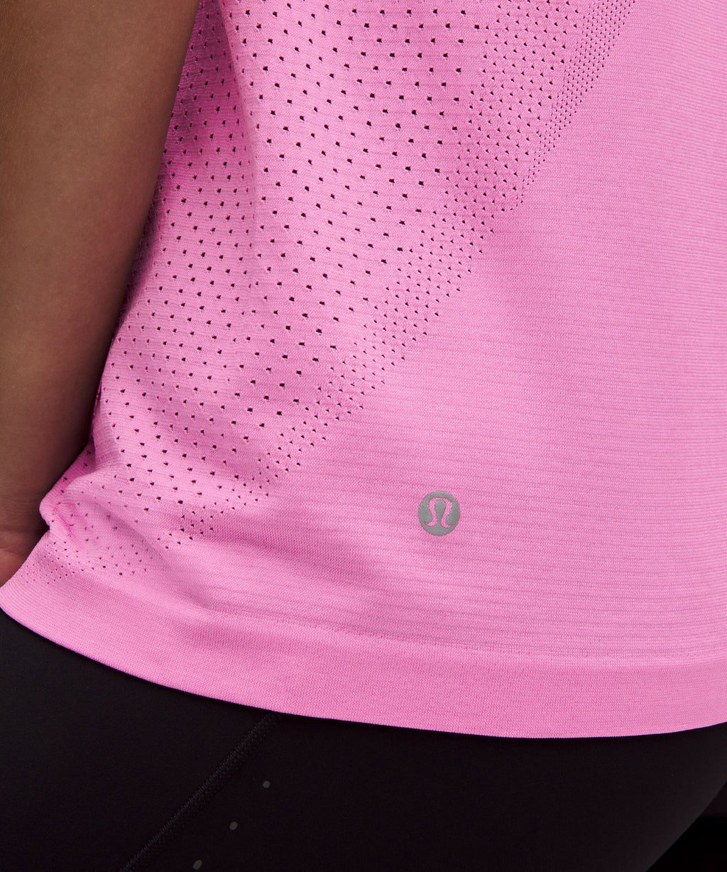 Swiftly Relaxed Short-Sleeve Shirt Hip Length *Logo Sweet Sorbet