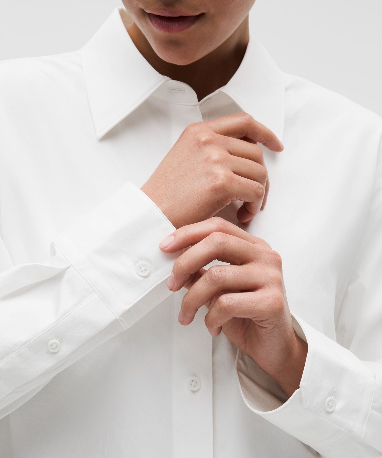 Woven Relaxed-Fit Button-Up Shirt White