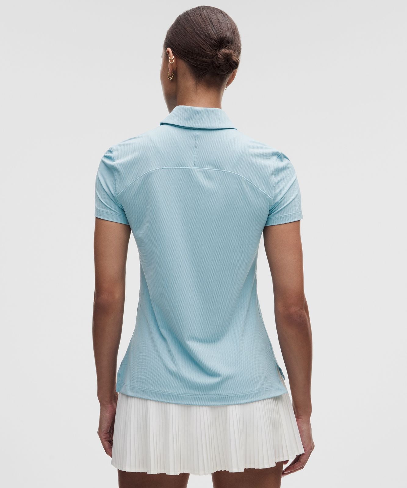 Quick-Dry Short-Sleeve Polo Shirt Straight Hem *Logo Seafoam