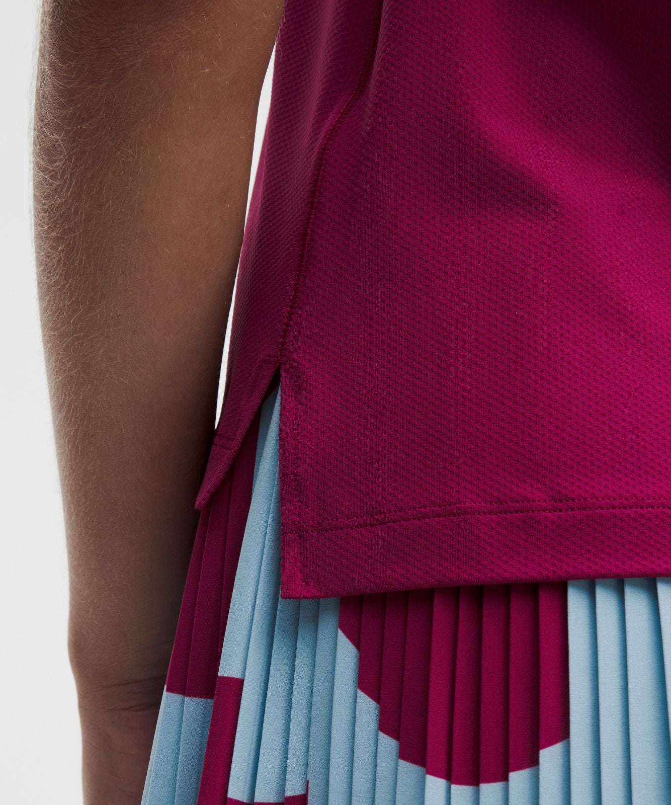 Quick-Dry Short-Sleeve Polo Shirt Straight Hem *Logo Raspberry Rave