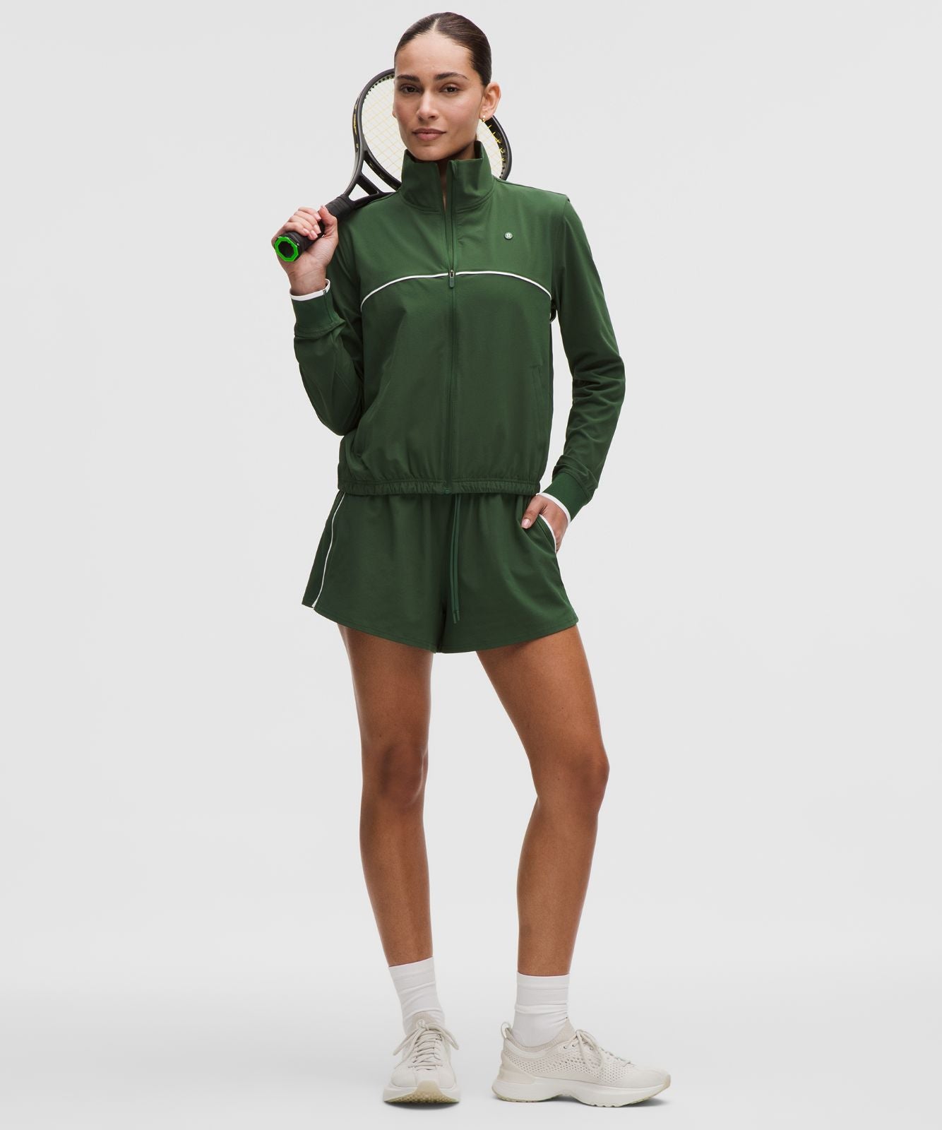Court Rival Tennis Track Jacket Ivy Grove/White