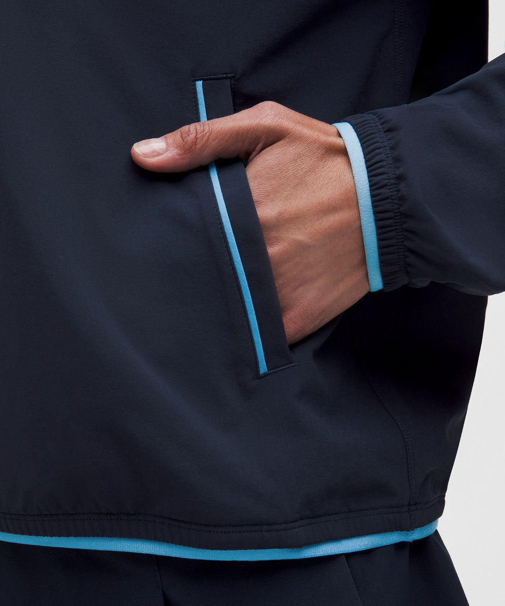 UV-Protective Lightweight Half Zip True Navy/Ocean Wave