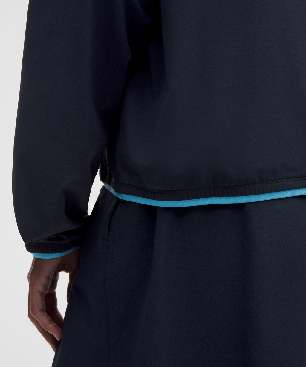 UV-Protective Lightweight Half Zip True Navy/Ocean Wave