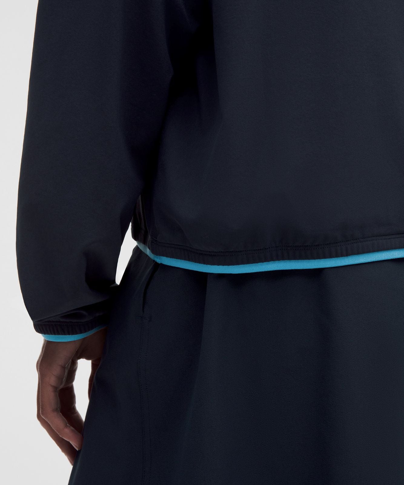 UV-Protective Lightweight Half Zip True Navy/Ocean Wave