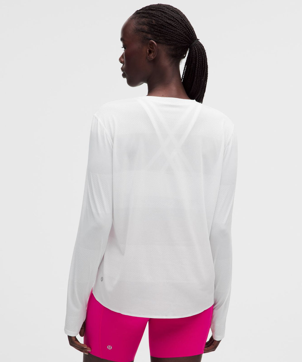 Fast and Free Long-Sleeve Shirt *Perforated Stripe White