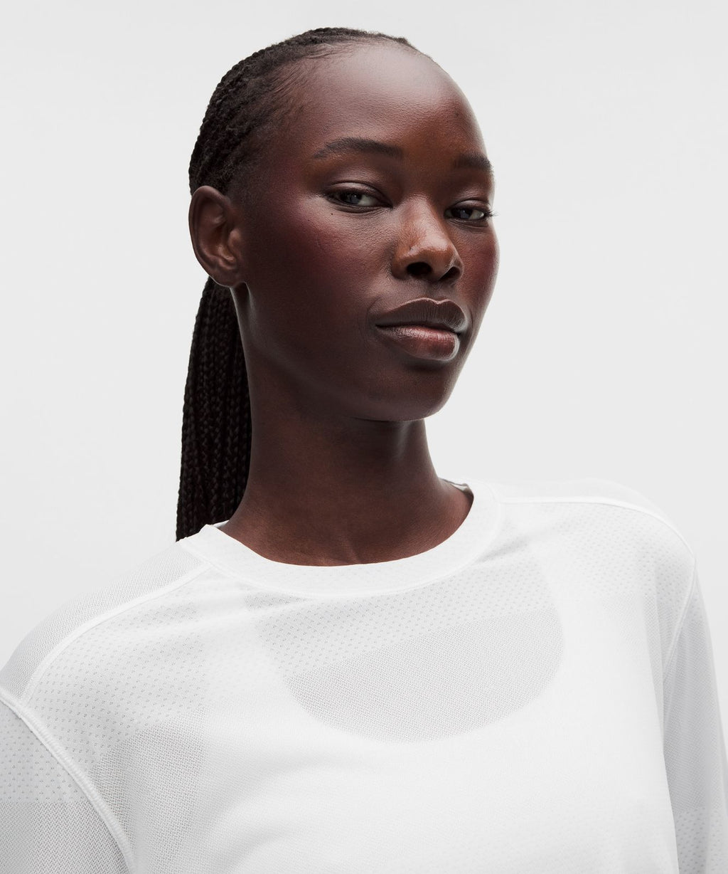 Fast and Free Long-Sleeve Shirt *Perforated Stripe White