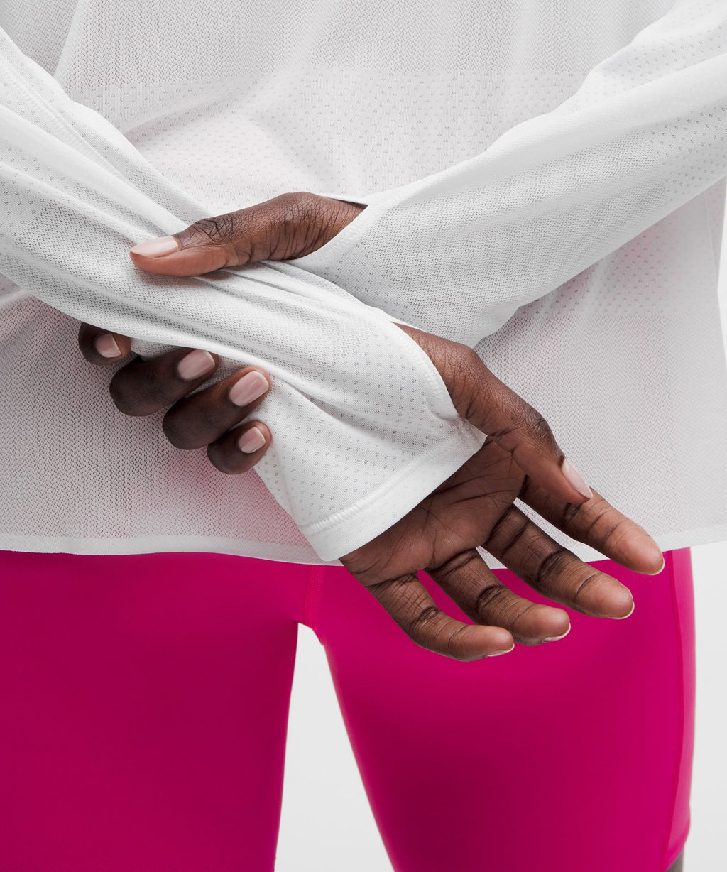 Fast and Free Long-Sleeve Shirt *Perforated Stripe White