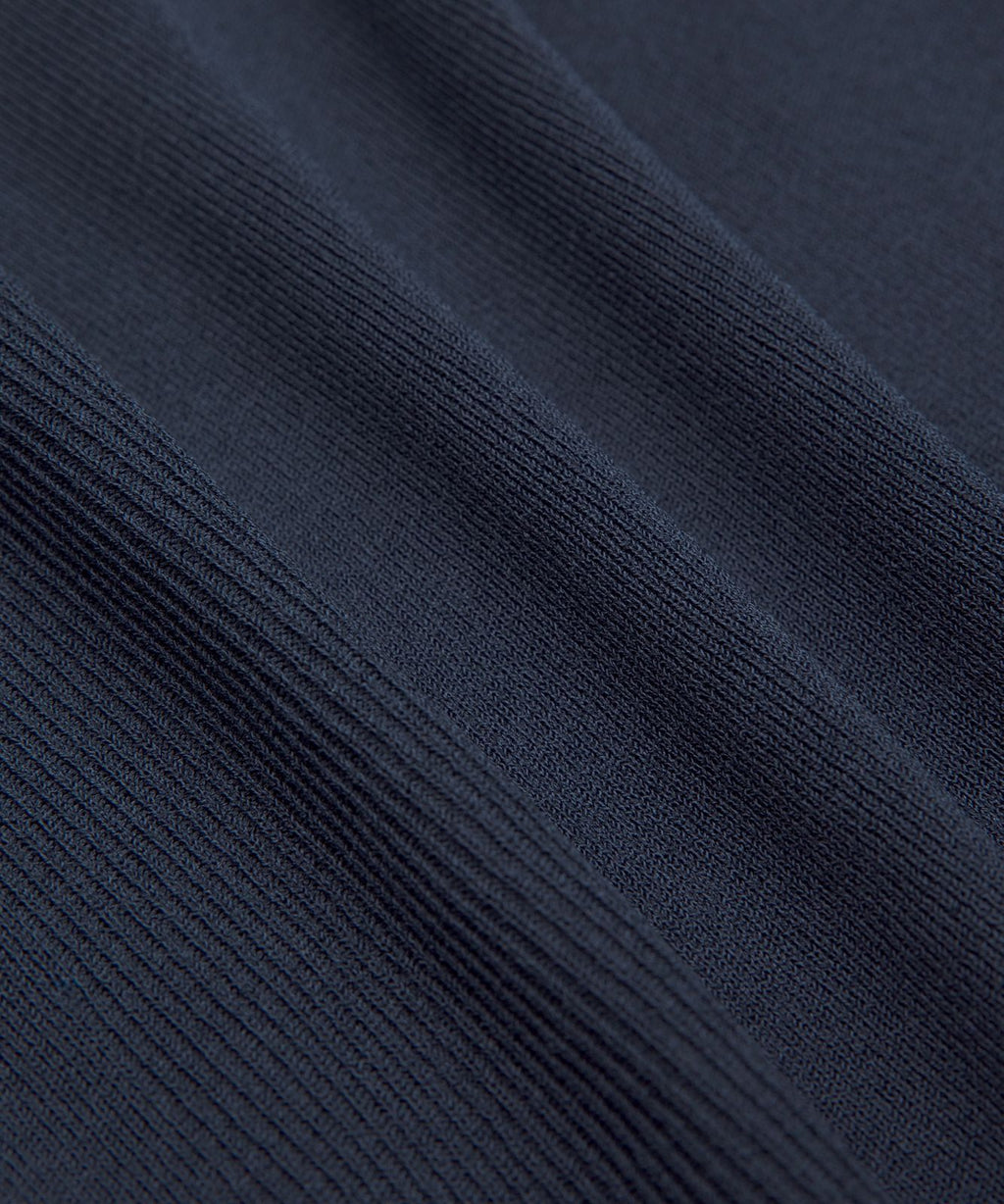 Knit Golf Mockneck Short-Sleeve Shirt True Navy/White
