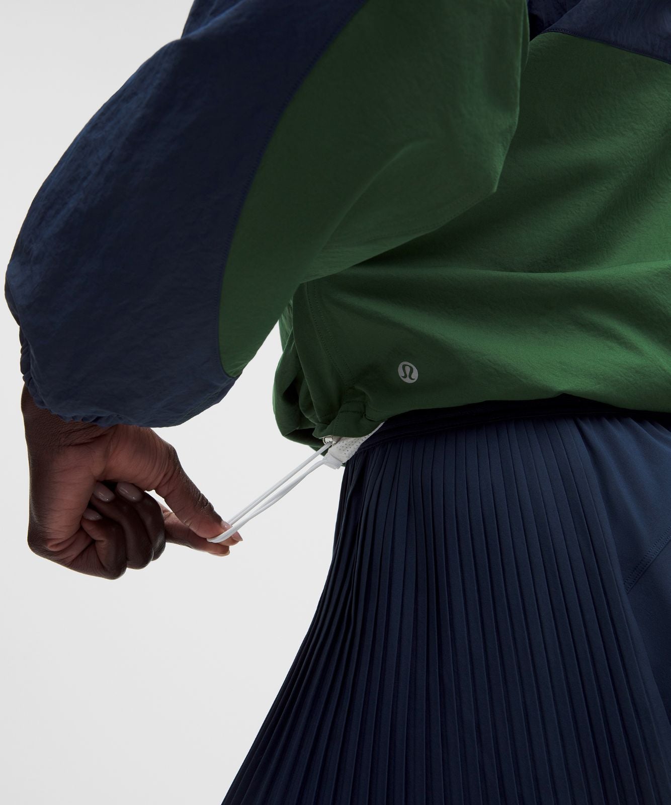 Half-Zip Tennis Pullover Club Blue/Ivy Grove/White