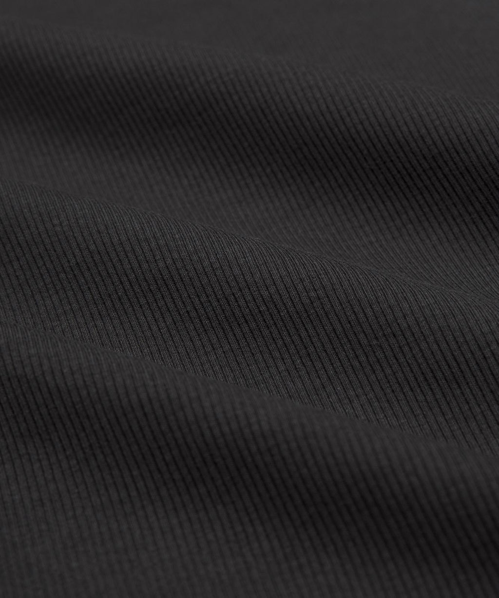 Little Ribbed Tee Black