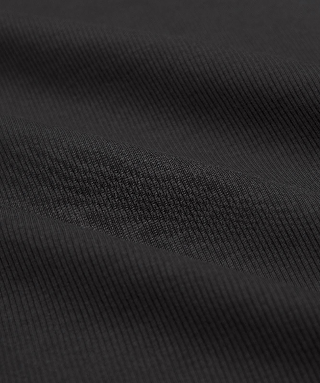 Little Ribbed Tee Black