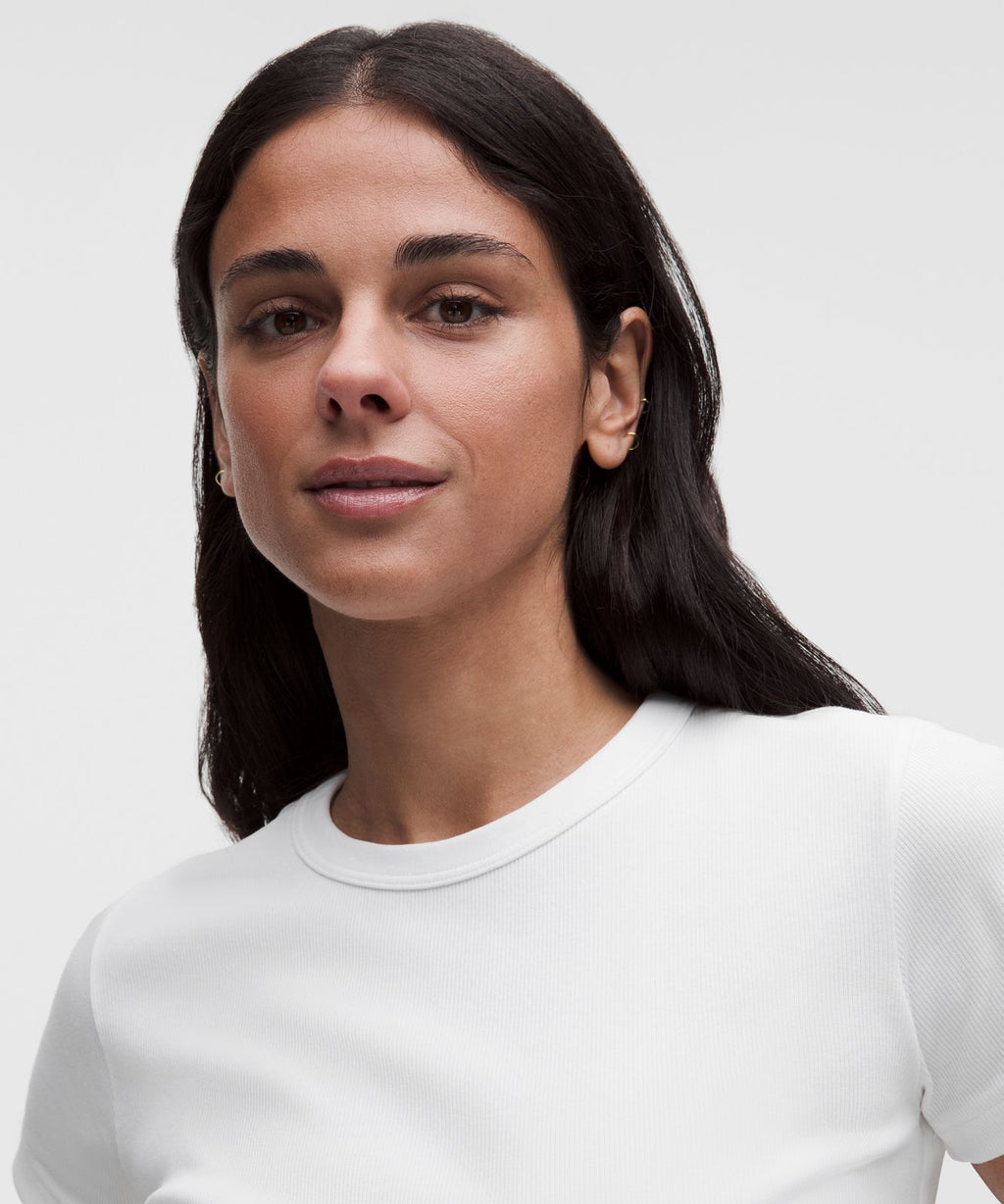 Little Ribbed Tee White