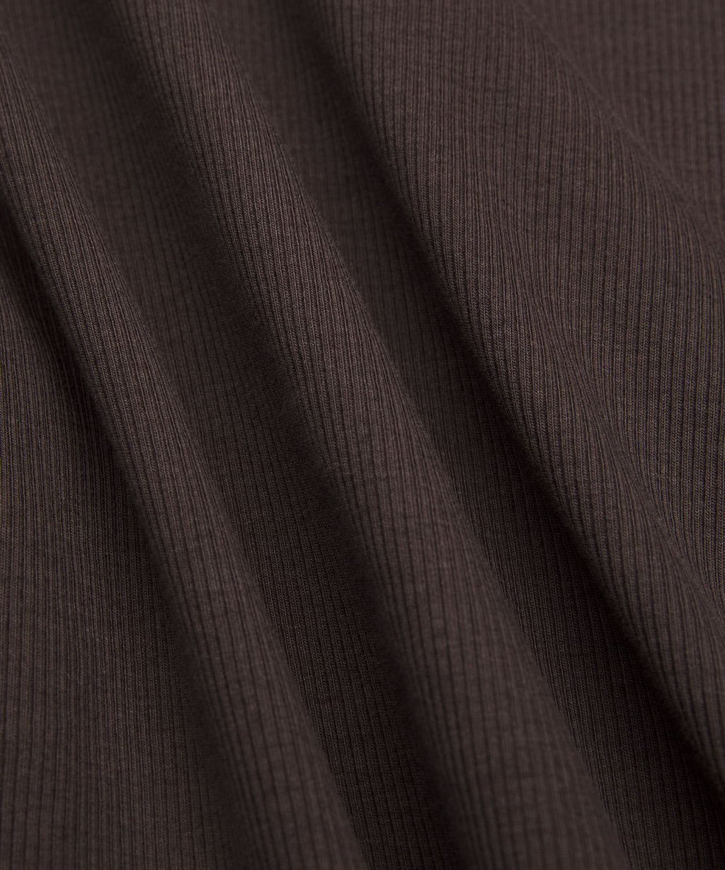 Little Ribbed Tee Mahogany Muse