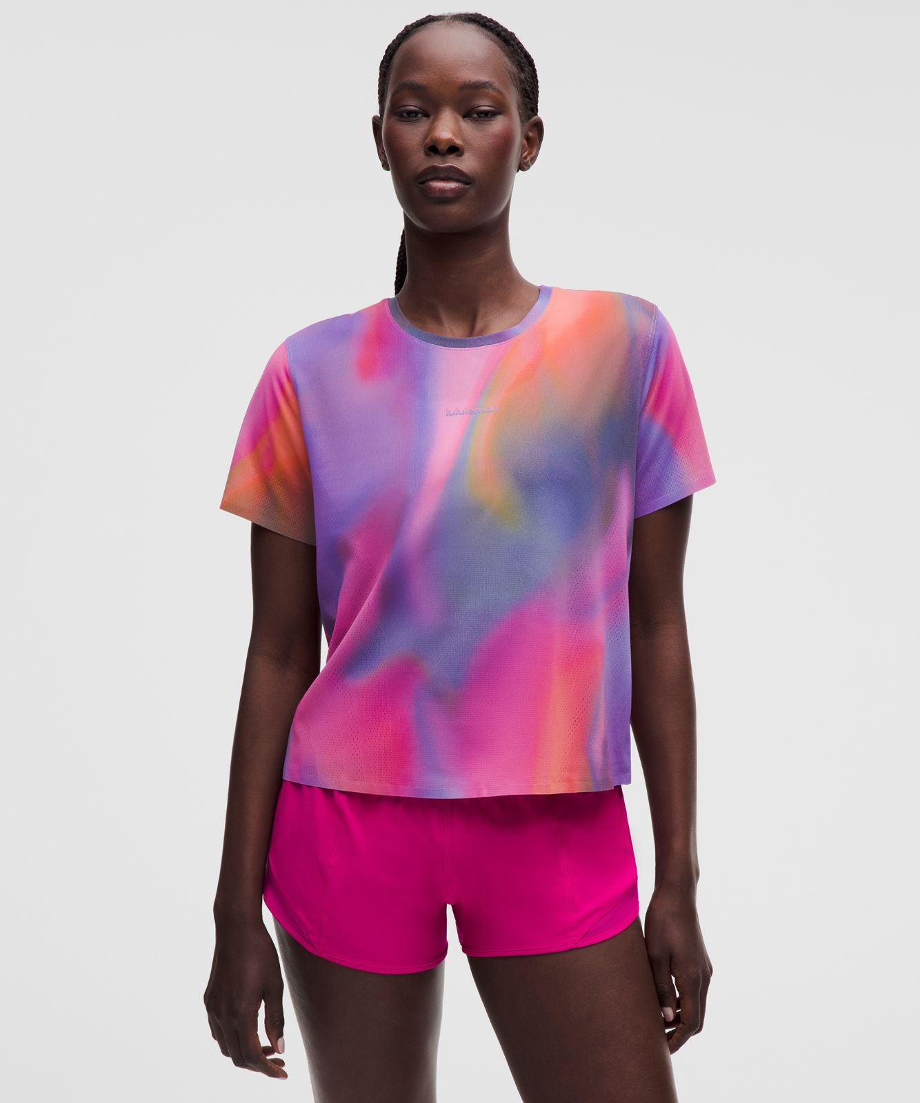 Women's Fast and Free Short-Sleeve Shirt Speed Glow Multi