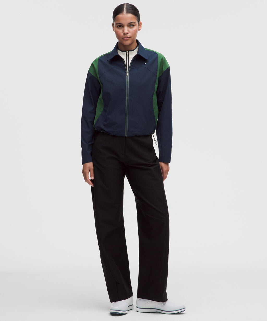 Collared Panelled Golf Jacket True Navy/Ivy Grove