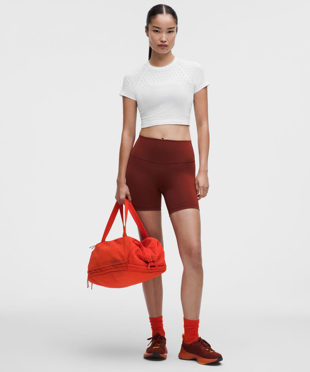 Swiftly Tech Cropped Short-Sleeve Shirt 2.0 Jewel Dot White