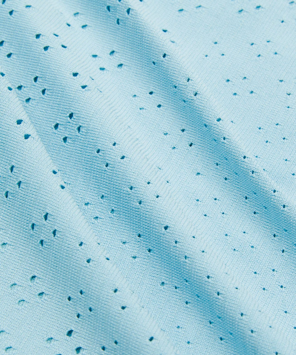 Swiftly Tech Cropped Short-Sleeve Shirt 2.0 Jewel Dot Seafoam