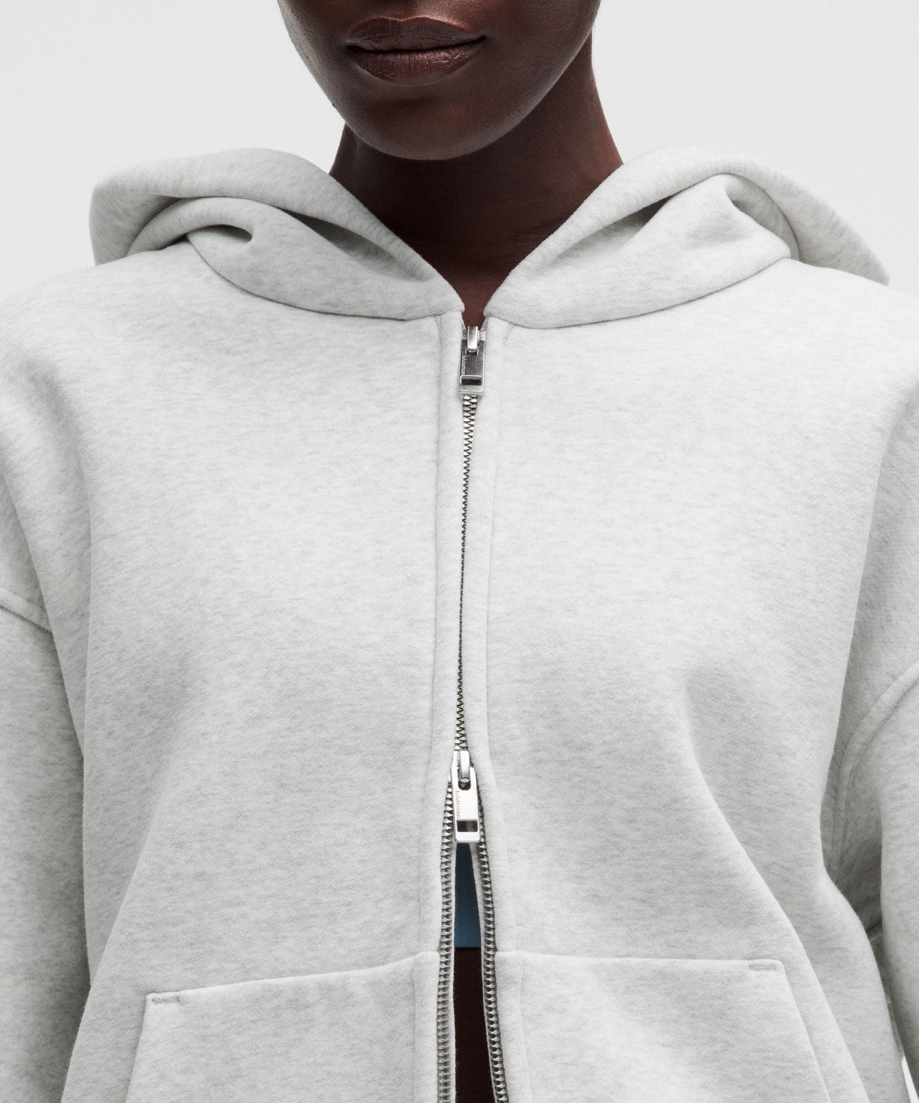 Women's Steady State SuperLoft Full Zip Hoodie Heathered Core Ultra Light Grey