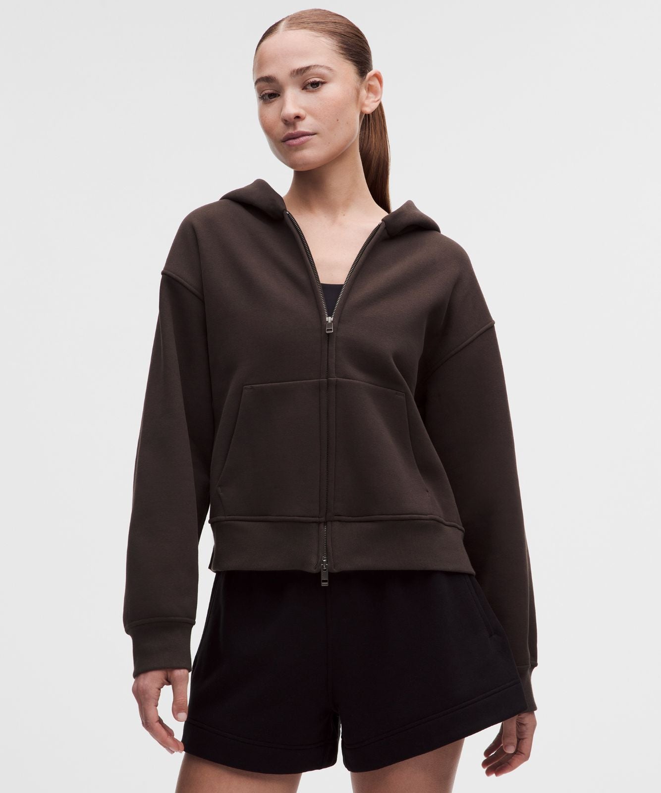 Women's Steady State SuperLoft Full Zip Hoodie Mahogany Muse