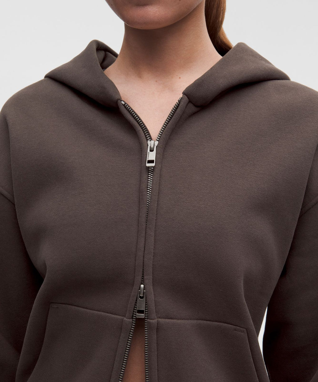 Women's Steady State SuperLoft Full Zip Hoodie Mahogany Muse