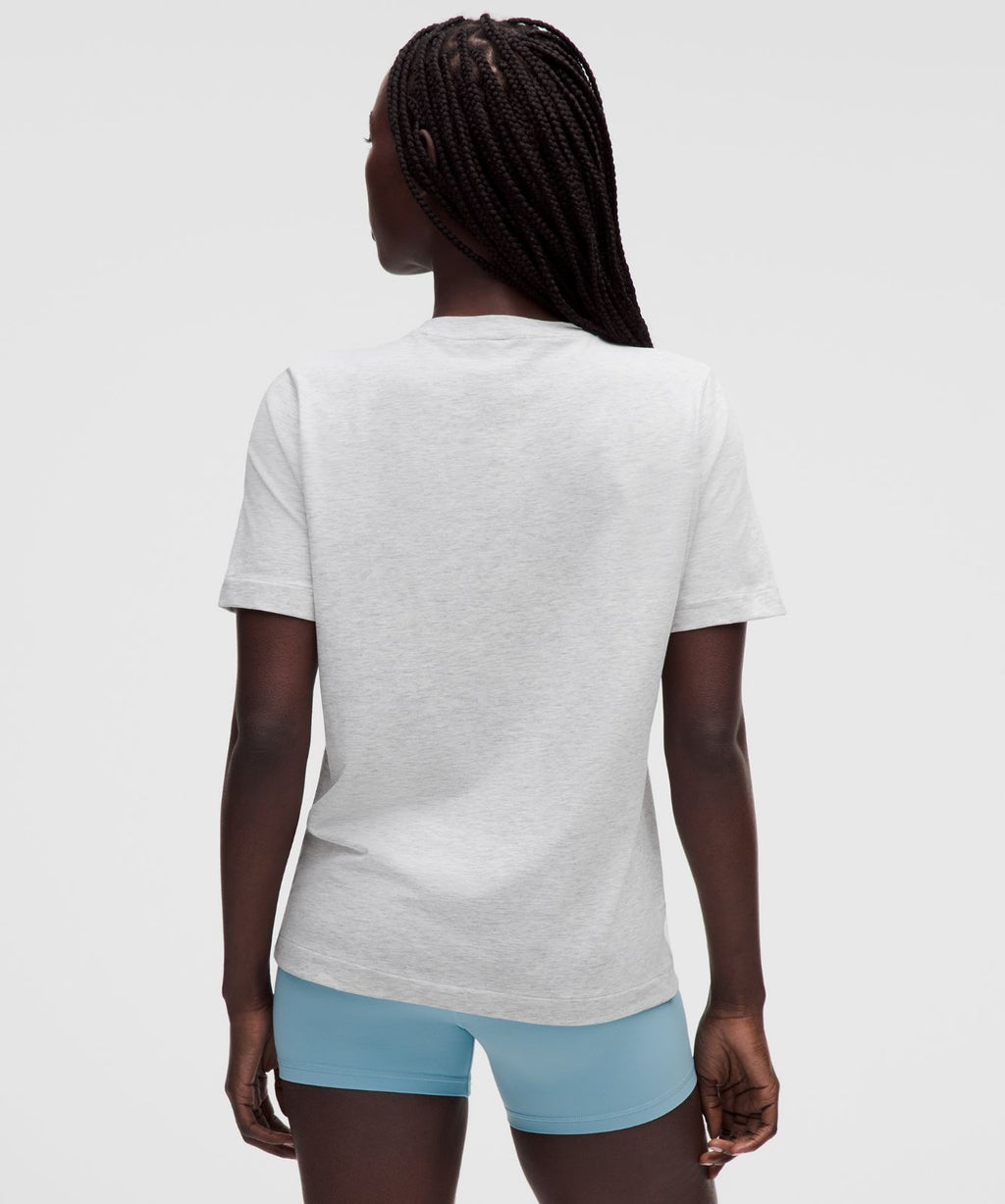 The Classic Jersey Tee Heathered Core Ultra Light Grey