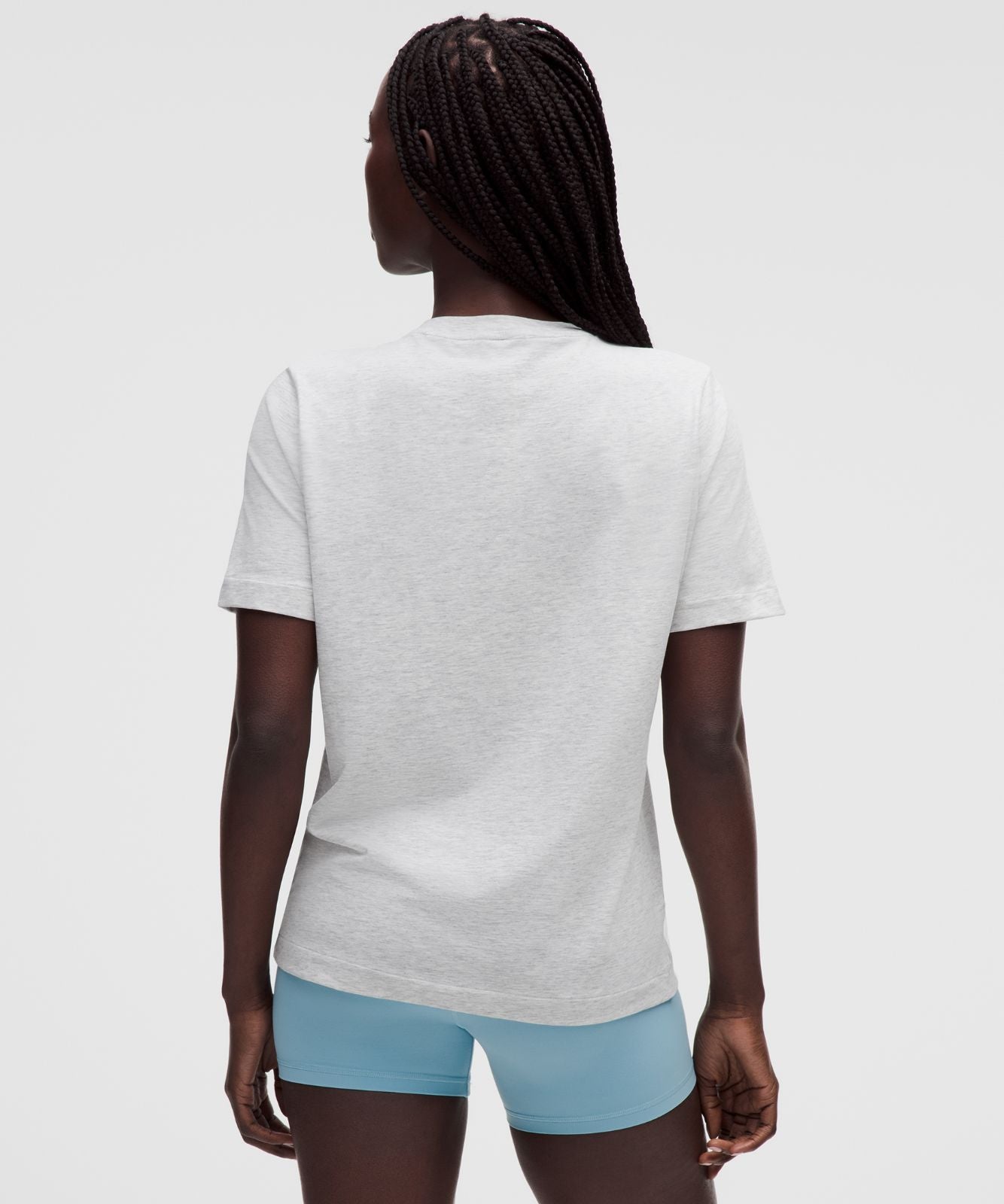 The Classic Jersey Tee Heathered Core Ultra Light Grey