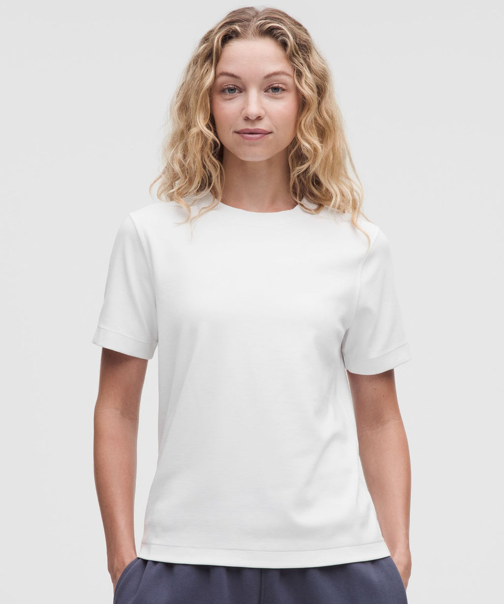 The Classic Ribbed Tee White