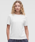 The Classic Ribbed Tee White