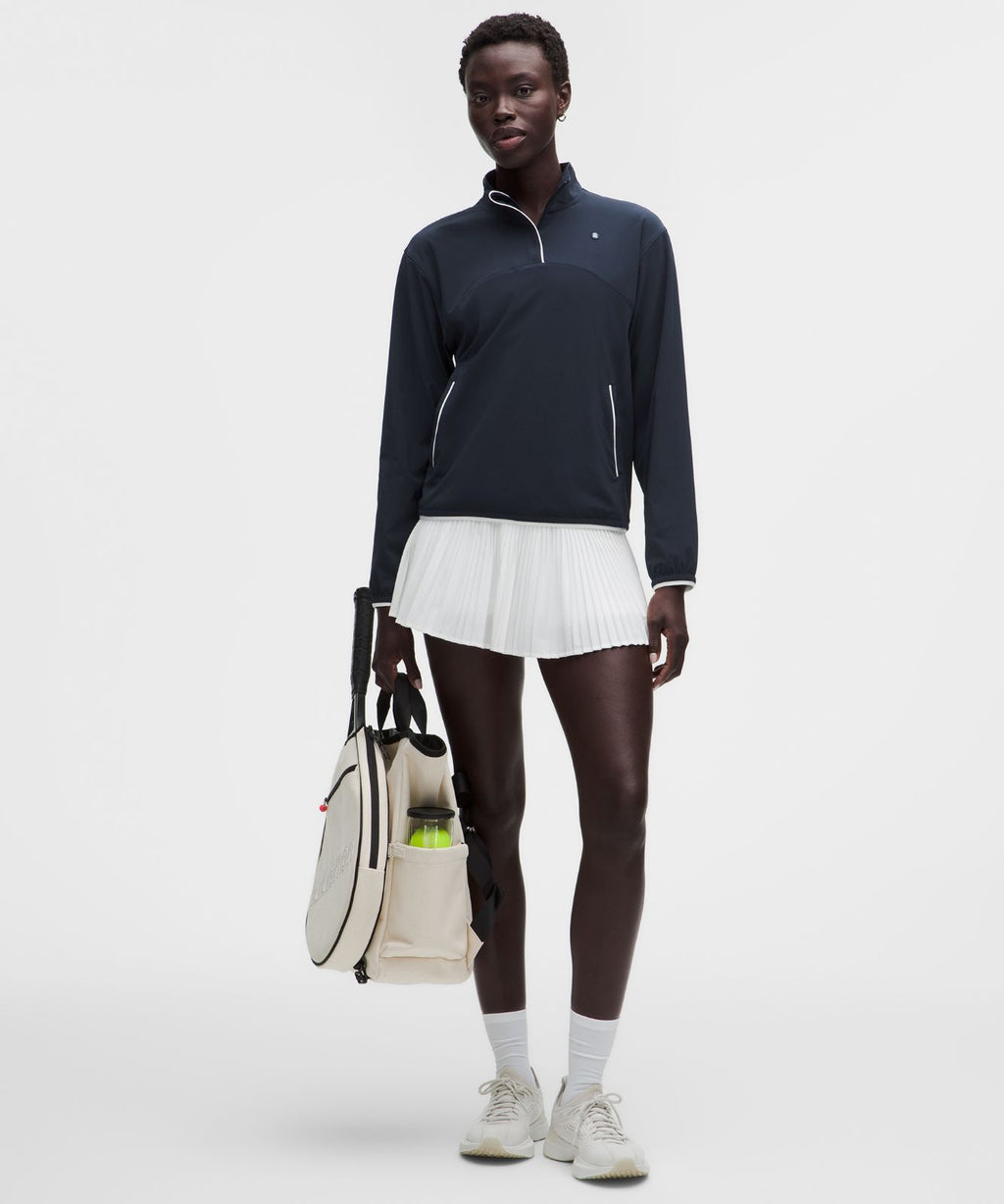UV-Protective Lightweight Half Zip True Navy/White