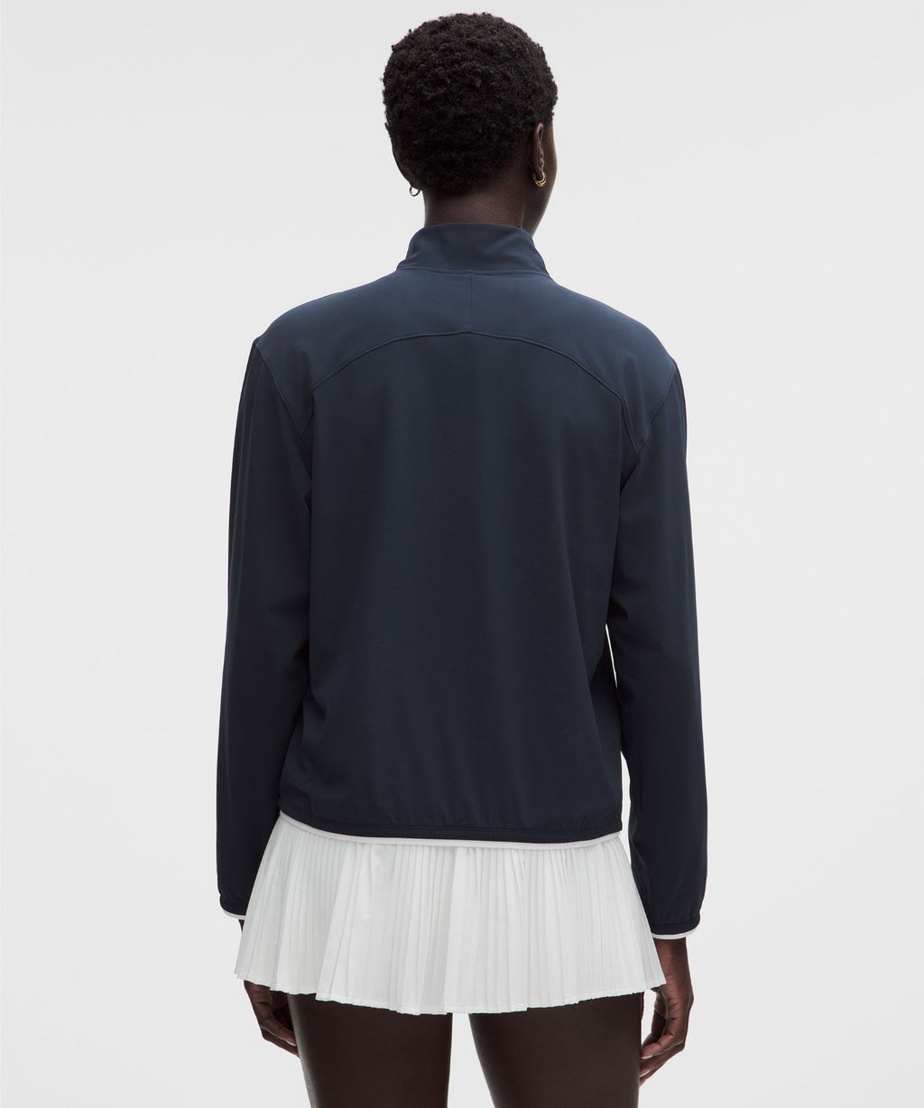 UV-Protective Lightweight Half Zip True Navy/White