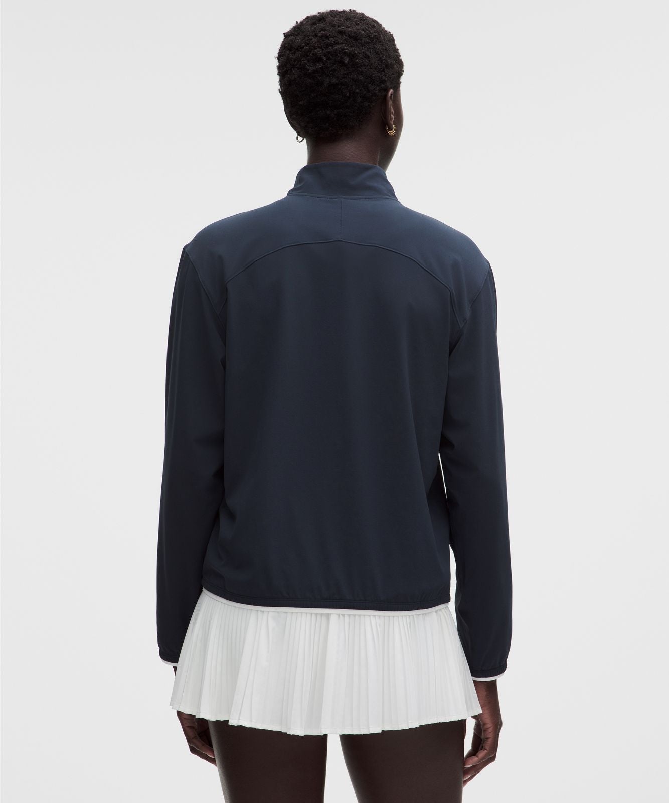 UV-Protective Lightweight Half Zip True Navy/White