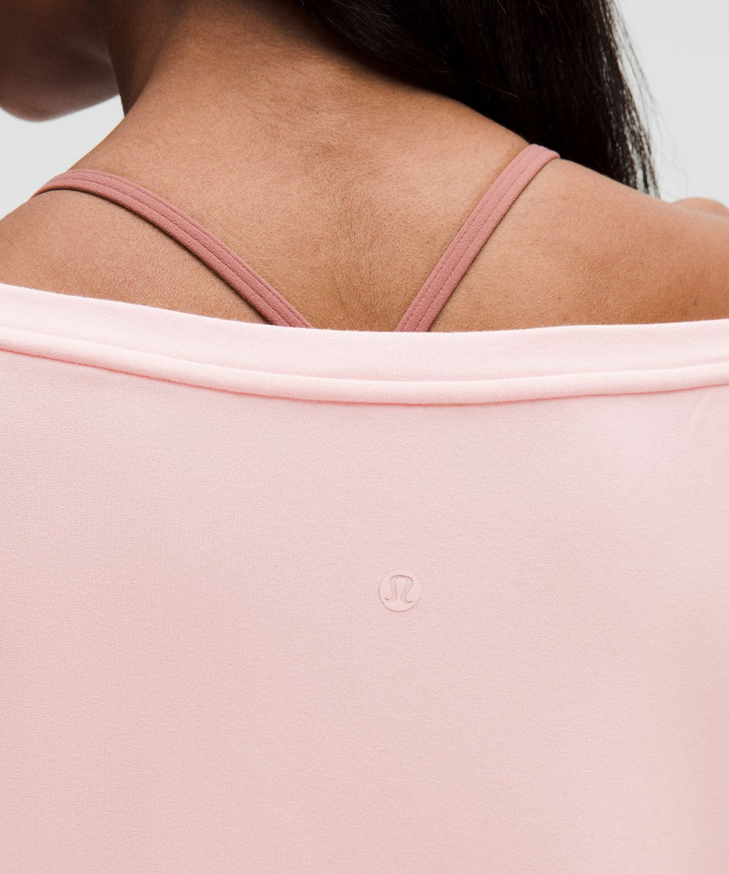BeCalm Oversized Boatneck Long-Sleeve Shirt Pink Pearl