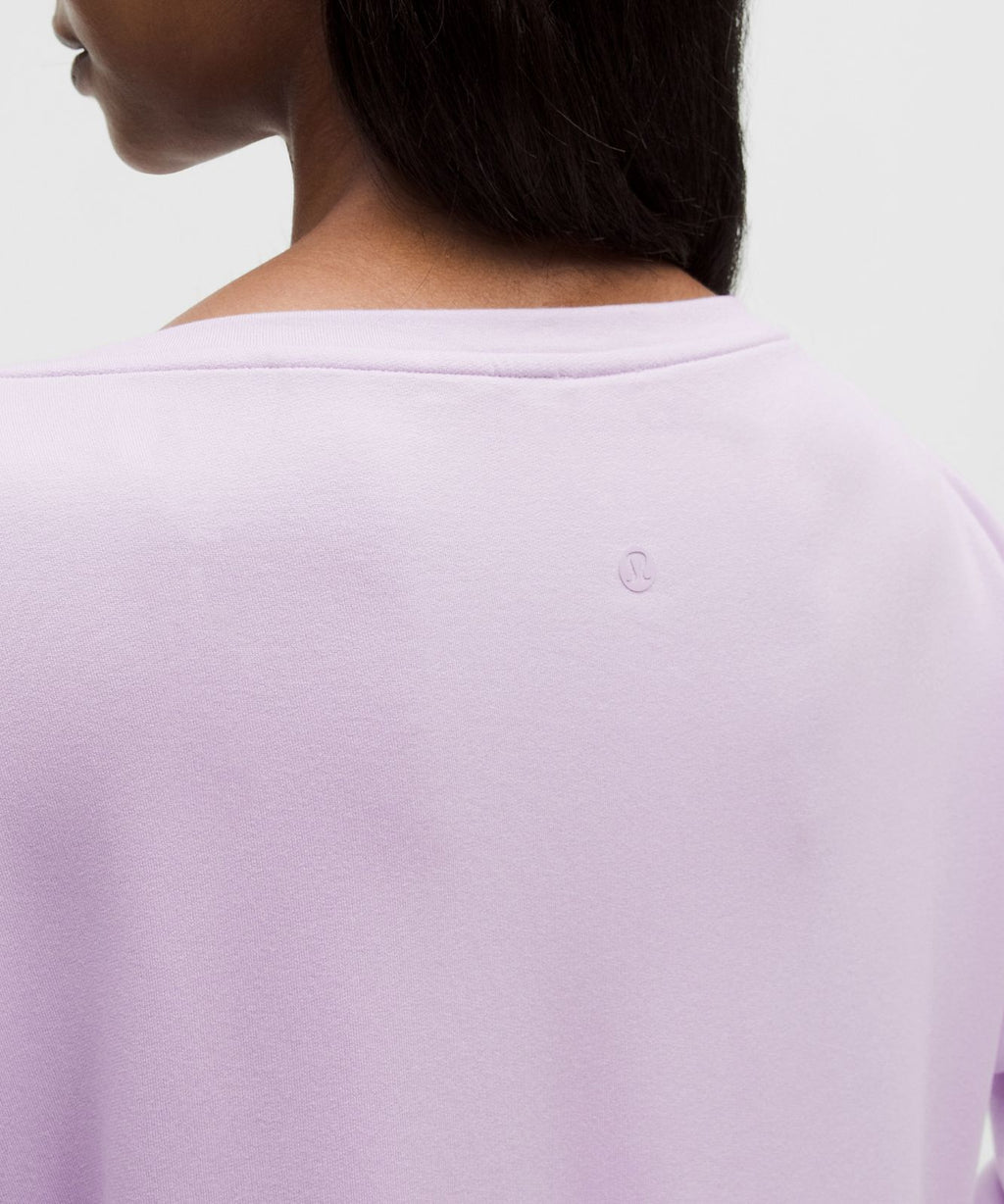 BeCalm Oversized Boatneck Long-Sleeve Shirt Lilac Play