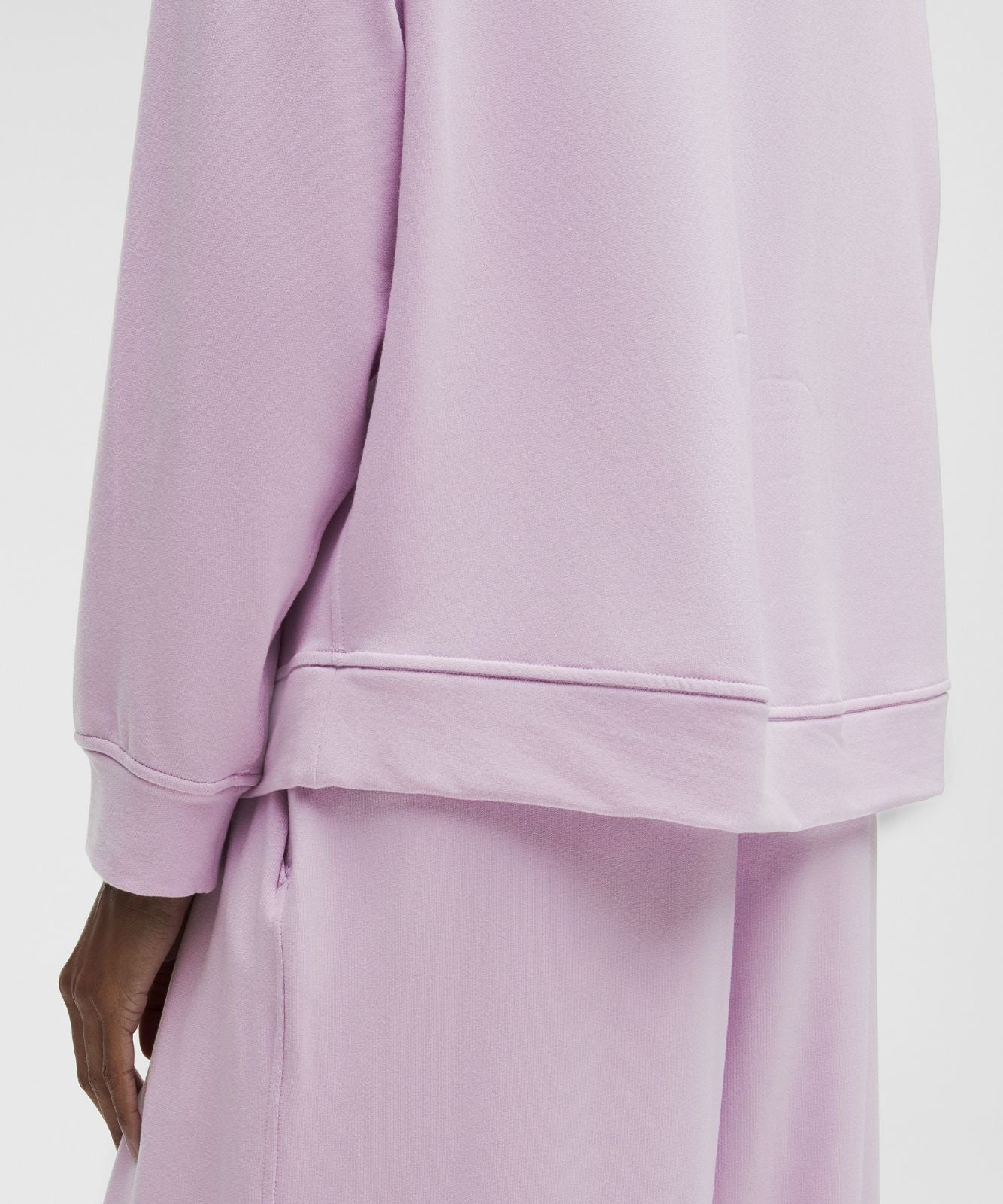 BeCalm Oversized Boatneck Long-Sleeve Shirt Lilac Play