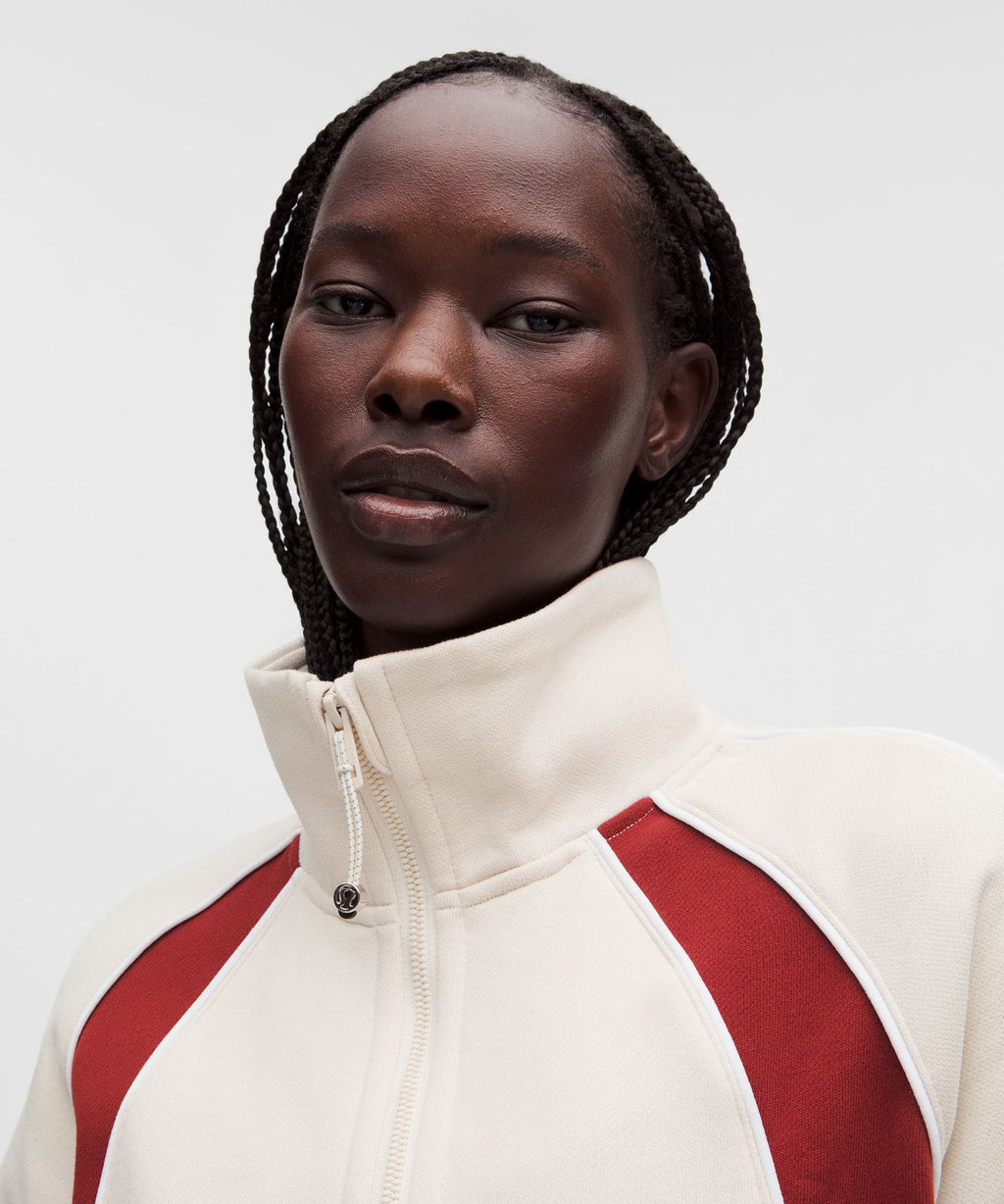 Scuba Relaxed Half-Zip *Colourblock Light Ivory/Rocket Red/White