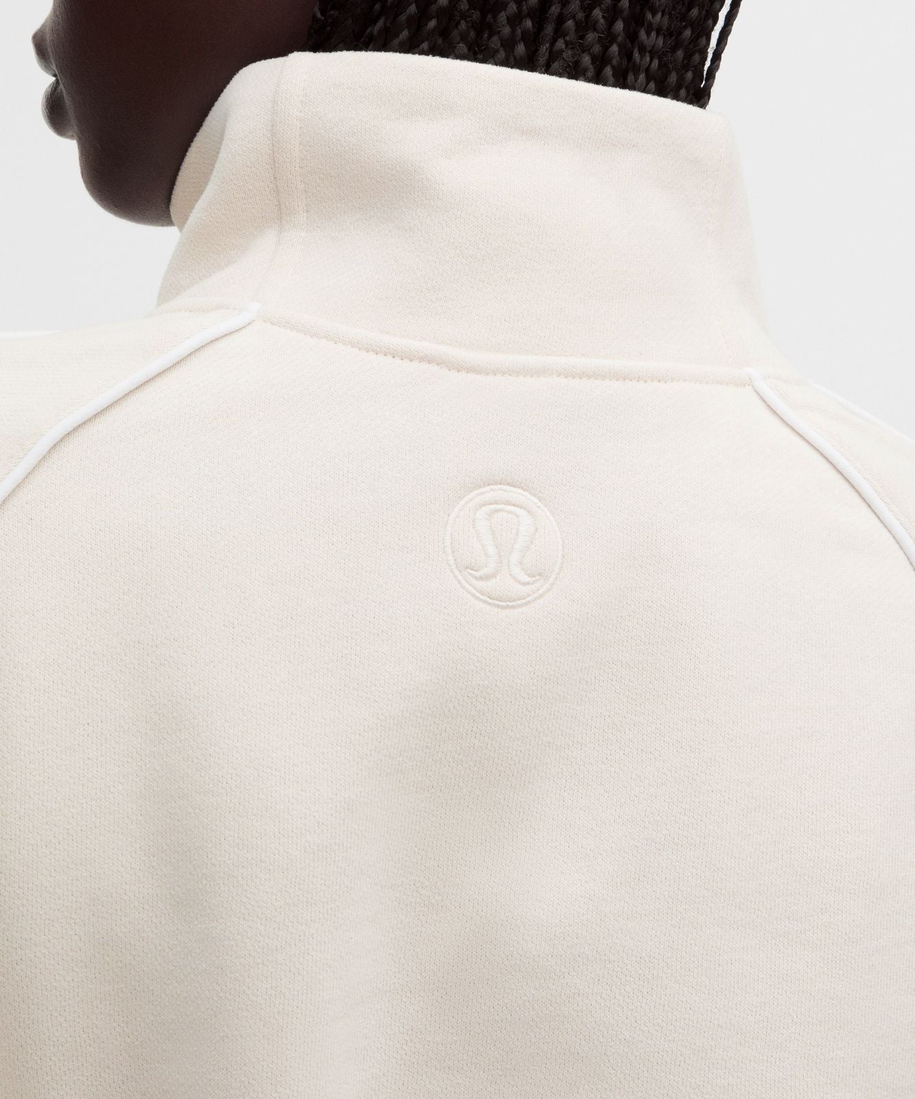 Scuba Relaxed Half-Zip *Colourblock Light Ivory/Rocket Red/White