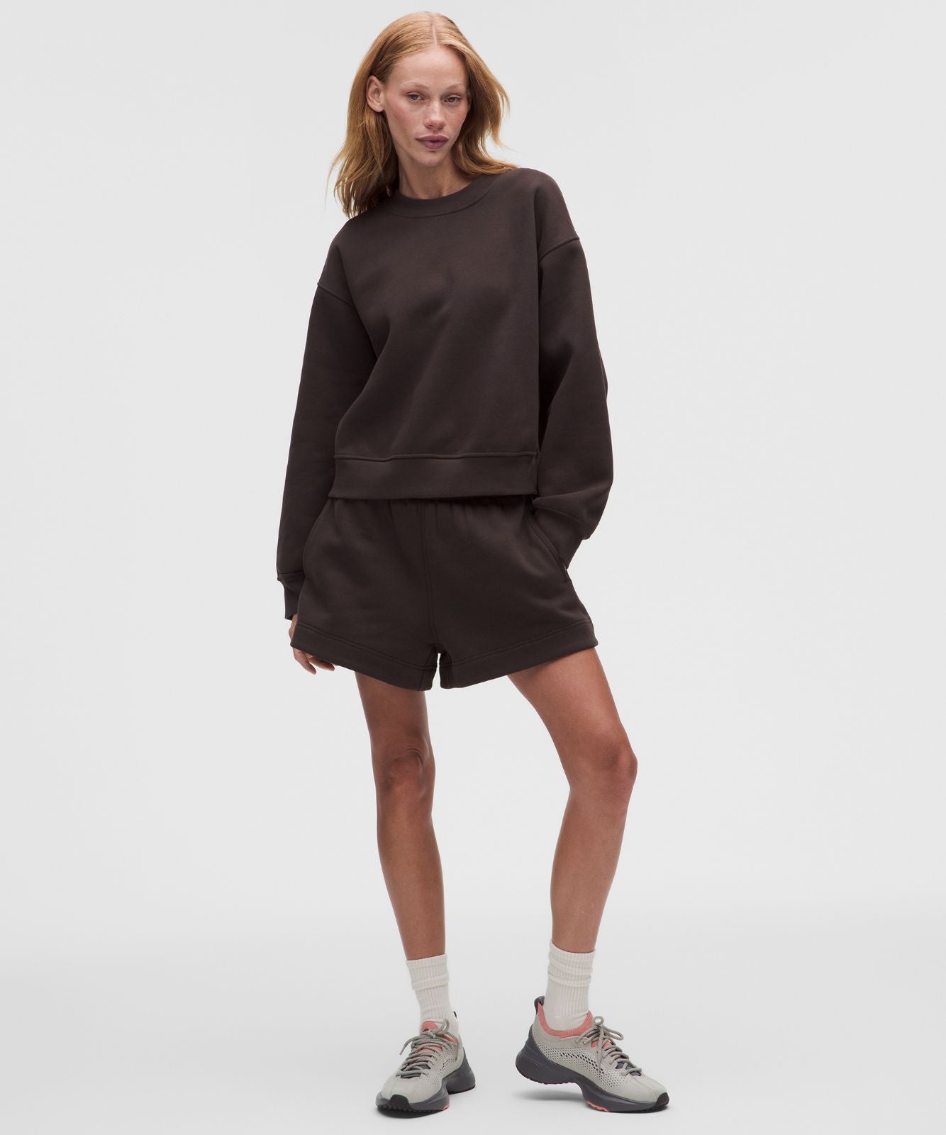 Women's Steady State SuperLoft Crew Mahogany Muse