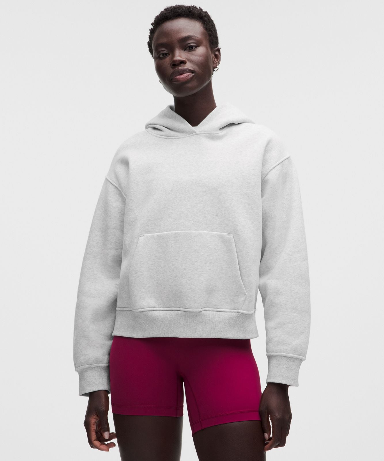 Women's Steady State SuperLoft Hoodie Heathered Core Ultra Light Grey