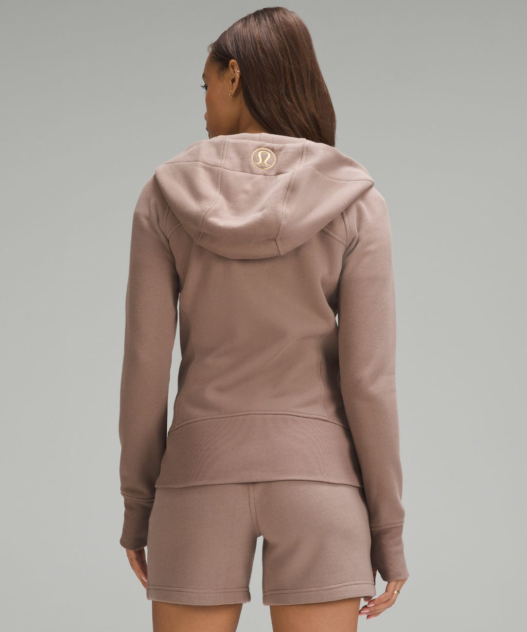 Scuba Full-Zip Hoodie Taupetastic/Gold