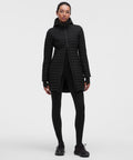Pack It Down Long Jacket Black