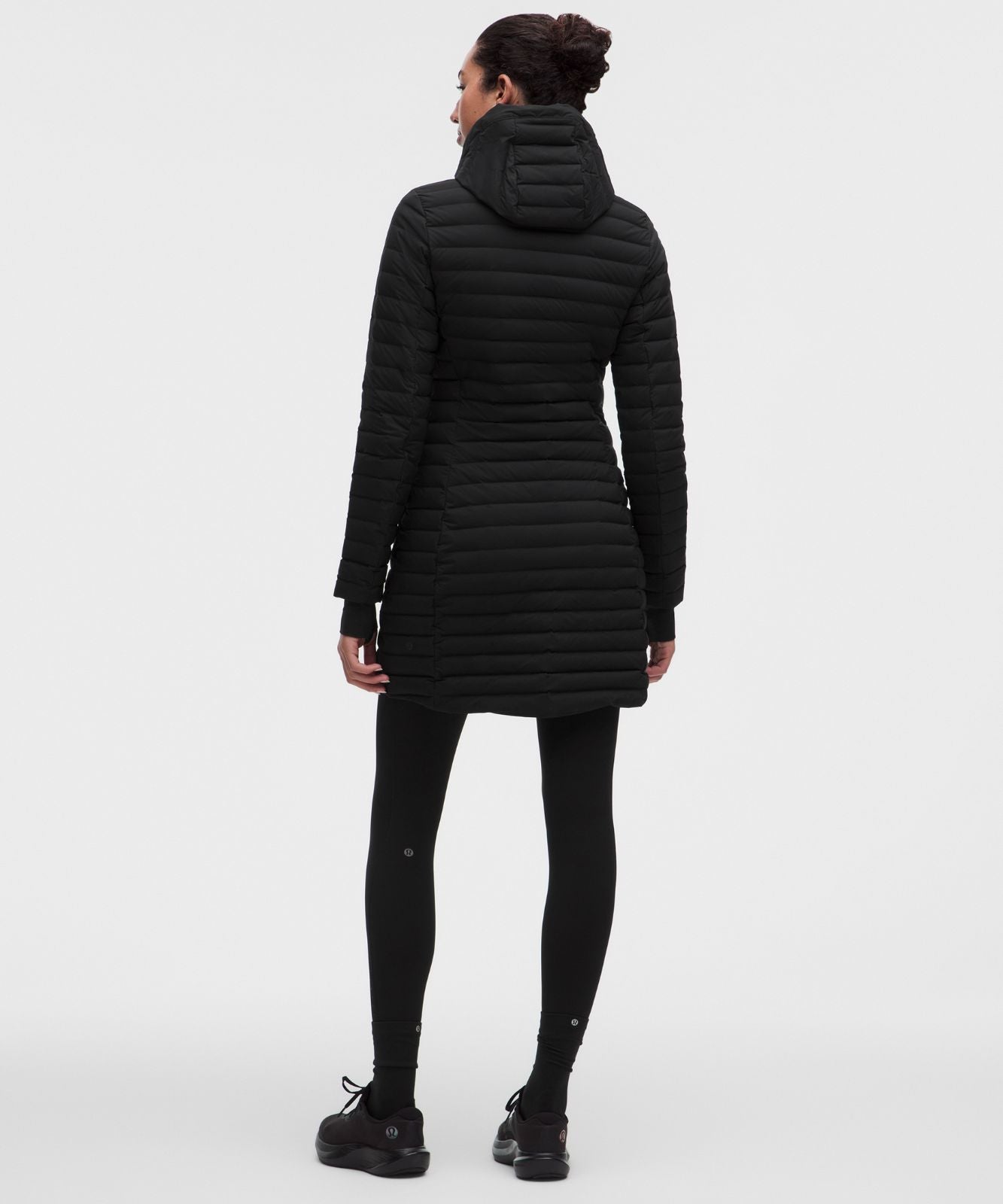 Pack It Down Long Jacket Black