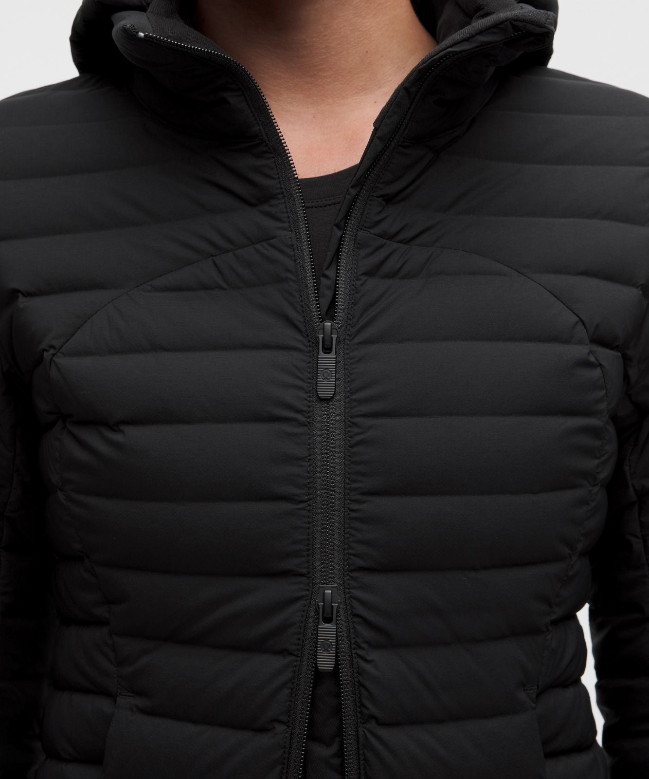 Pack It Down Long Jacket Black