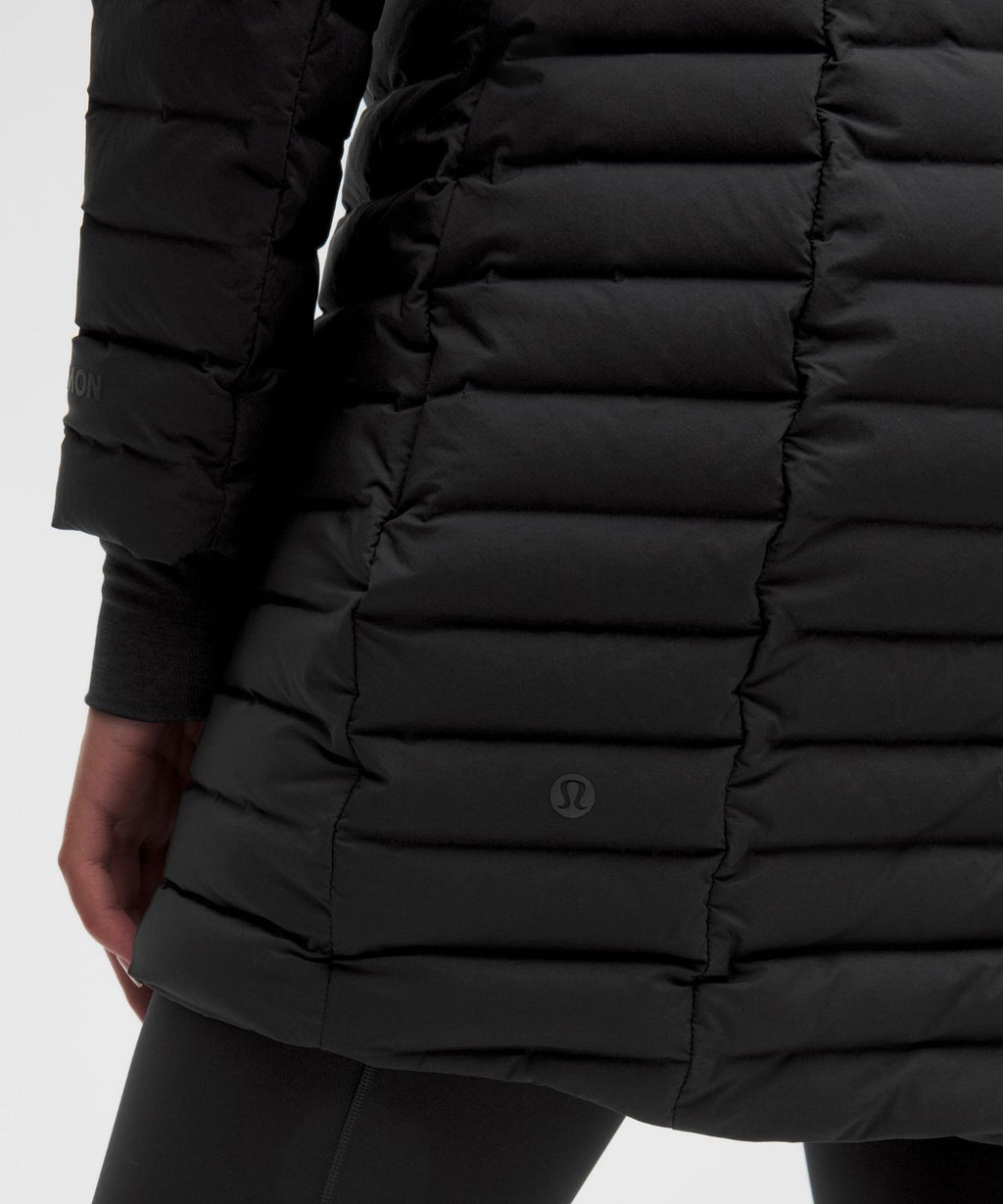 Pack It Down Long Jacket Black